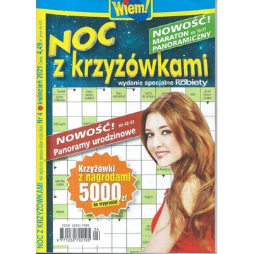 NOC Z KRZYŻÓWKAMI 4/2021 WIEM KRZYŻÓWKI