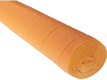 Krepina BIBUŁA MARSZCZONA WŁOSKA Jasny Pomarańczowy 180g Krepa 576 ORANGE