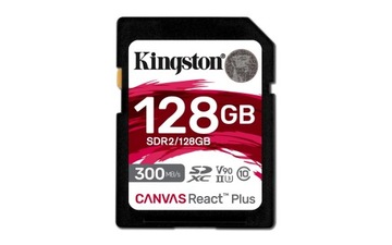 KINGSTON 128 ГБ SD SDXC 300/260 МБ UHS-II U3 ​​V90