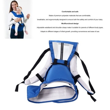 Дышащая переноска из полиэстера, переноска для младенцев, безопасная передняя часть, переноска-кенгуру