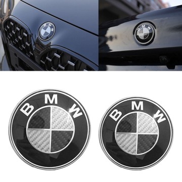 EMBLEMAT LOGO Przód TYŁ BMW 82 73mm