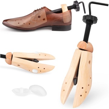 Regulowane prawidło do rozciągania butów drewniany rozciągacz rozmiar 37-41