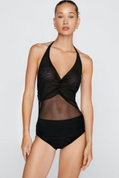 BODY SIATECZKOWE CZARNE NASTY GAL 34