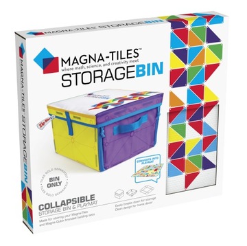 КОРОБКА ДЛЯ БЛОКОВ ИНТЕРАКТИВНЫЙ КОВрик 2 В 1 MAGNA-TILES
