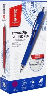 Pióro żelowe MemoBe Smoothy 0.5mm fioletowy x12