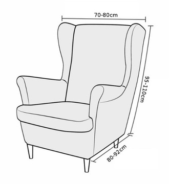 ЗАЗЕМЛЯЮЩИЙ ЧЕХОЛ ДЛЯ КРЕСЛА, ЭЛАСТИЧНЫЙ БАРХАТ