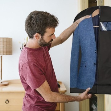 x5 POKROWIEC NA UBRANIA GARNITUR KOSZULĘ KURTKĘ PŁASZCZ SUKIENKĘ ORGANIZER