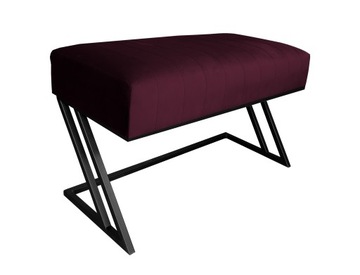 Ławka ZETA LOFT MG02 pufa podnóżek metal