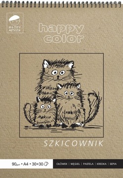 BLOK SZKIC.SPIR.A5 60A 80/90G HAPPY COLOR HA 3809