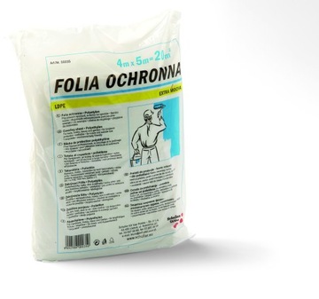 Schuller Folia malarska ochronna 4mx5m extra mocna 40my