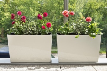 Подставка для цветов Werbena Lamela Белый лак + вставка