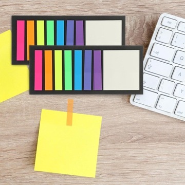 3 шт. 4 ультратонких индексных наклейки с подсветкой, разноцветные вкладки