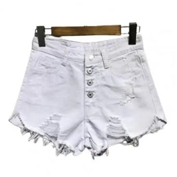 Summer Denim Shorts Women Tassel Ripped Jeans Shor