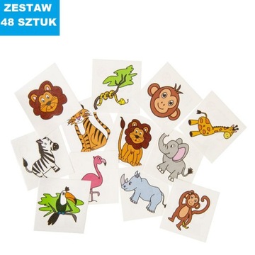 TATUAŻ WODNY ANIMALS - MIX