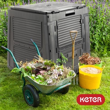 КОМПОСТЕР KETER GARDEN 470 Л С ЭКО ПОДСТАВКОЙ