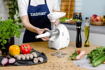 МЯСОРУБКА ZELMER + СОКОВЫЖИМАЛЬНАЯ МАШИНА 1900ВТ 2,5 КГ/МИН