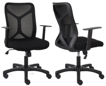 Fotel ergonomiczny Krzesło obrtowe dla młodzieży do domu Fit B Czarne