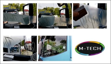 Именные наклейки в 2 цветах на лобовое стекло МДП АВТОБУСА