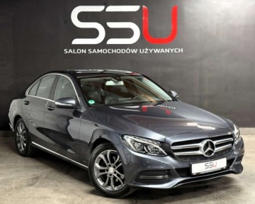 Mercedes Klasa C W205 Limuzyna 180 156KM 2014 Mercedes-Benz Klasa C C 180 CGI Avantgarde Nawigacja Full Led Alu PDC Gwar, zdjęcie 1