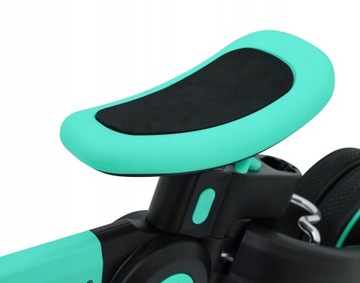 Rowerek Trójkołowy Rowerek Biegowy Jeździk 4w1 Gumowe Koła Niebieski