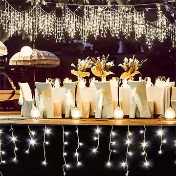 СВЕТОДИОДНЫЕ СВЕТОВЫЕ ЗАНАВЕСЫ, РОЖДЕСТВЕНСКИЕ ОГНИ ДЛЯ ОКОН, ВНУТРЕННИЕ И НАРУЖНЫЕ 3X3