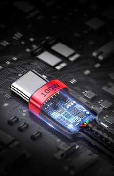 Кабель BASEUS USB-C — USB-C Cafule QC 3.0 100 Вт, 2 м
