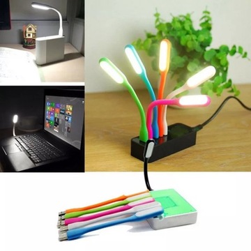 СИЛИКОНОВАЯ USB-ЛАМПА ДЛЯ НОУТБУКА СВЕТОДИОДНАЯ МОЩНЫЕ ЦВЕТА
