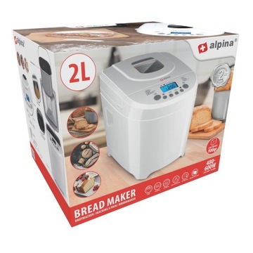ХЛЕБОПЕЧКА ALPINA АВТОМАТИЧЕСКАЯ ВЫПЕЧКА 2Л