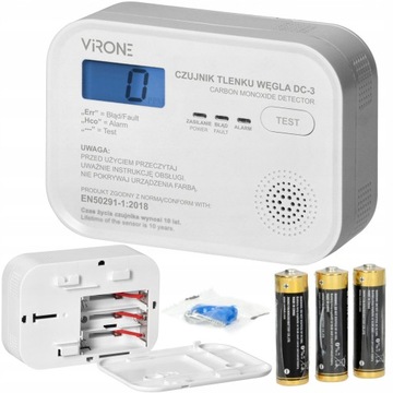 ЖК-датчик угарного газа, датчик угарного газа, работает от батареи