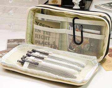 ШКОЛЬНАЯ СУМКА-ОРГАНИЗАТОР ДЛЯ мелков, С ДВУМЯ ОТДЕЛЕНИЯМИ, РАСШИРЯЕМАЯ, ЧЕРНАЯ