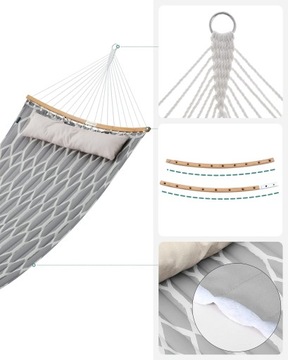 Songmics Hammock, гамак из стеганой ткани с