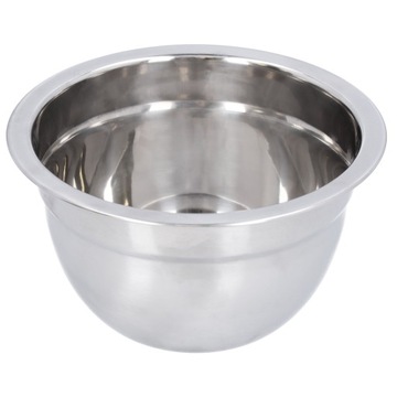 МЕТАЛЛИЧЕСКАЯ кухонная чаша из нержавеющей стали для приготовления тортов и салатов.