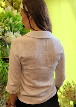 МАМА-ДОЧКА КАСИЯ МУСЛИНОВАЯ ФУТБОЛКА Белая Для взрослых