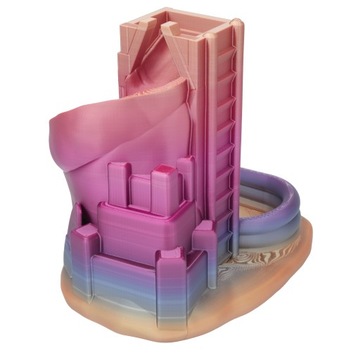 Бассейн с горкой и башней для игры в кости - Rainbow Candy Dice Tower