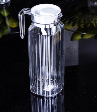 КУВШИН С КРЫШКОЙ ДЛЯ ВОДЫ СОК ЛИМОНАД СТАКАН 1,1л