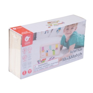 КЛАССИЧЕСКАЯ ЗАГАДКА МИРА С ЖИВОТНЫМИ МОНТЕССОРИ-ДОМИНО