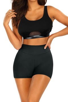 Kostium kąpielowy dwuczęściowy SELF Active Sport S48 czarny [Rozmiar: XL]