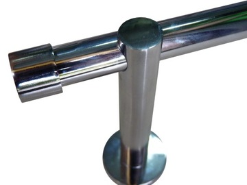 KARNISZ CZARNY MAT GRUBY SOLIDNY LUNA 25MM POJEDYNCZY 240CM