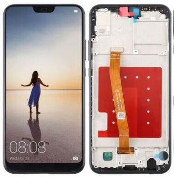 WYŚWIETLACZ EKRAN DOTYK LCD HUAWEI P20 LITE RAMKA