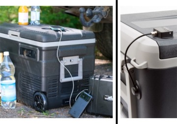 Холодильник с морозильной камерой 75 л -20°C 12 В/24 В | 230 В BT, автомобиль с Bluetooth + колеса