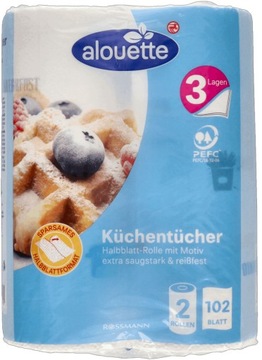RĘCZNIK PAPIEROWY ALOUETTE 2 ROLKI 3 WARSTWOWY