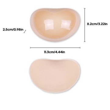 САМОКЛЕЮЩИЕСЯ СИЛИКОНОВЫЕ ВСТАВКИ ДЛЯ БЮСТАЛЬЦА ПУШ-АП С КЛЕМОМ ДЛЯ БЮРГА