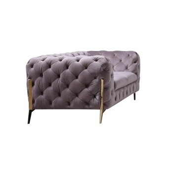 KANAPA Sofa 2-Osobowa Duża STYL GLAMOUR Pikowana