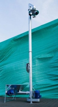 Вертикальный шнек с горизонтальной корзиной SOBMETAL ⌀150 6м