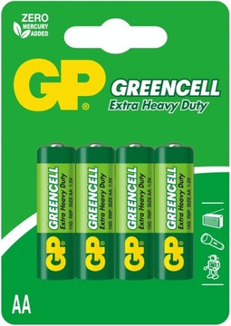 BATERIA R6 GREENCELL 1,5V TYP AA 4szt GP BLISTER