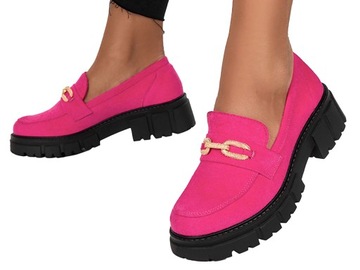 Moccasins Женская платформа обуви Золотой украшение 38