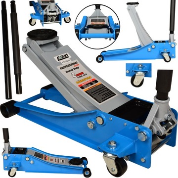 PODNOŚNIK niskoprofilowy 2 tłoki SZYBKI LEWAREK WARSZTATOWY ŻABA 2,5T