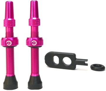 Wentyle tubeless ready 44mm Momum Różowe