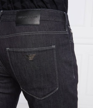 EMPORIO ARMANI jeansy | Regular Fit grafitowe