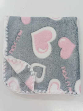 KOC DLA LALEK KOCYK PUSZYSTY DWUSTRONNY. SERCA SZARE